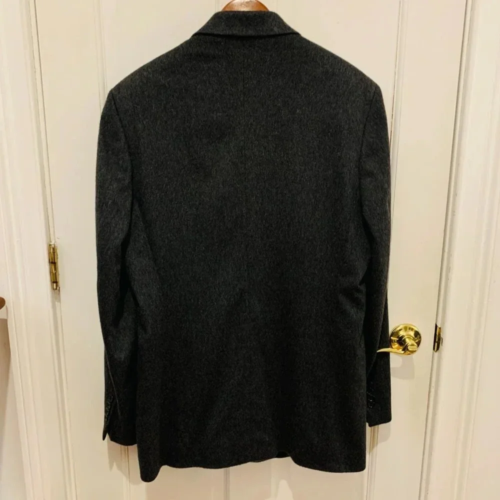 Neiman Marcus 100% Cashmere Suit Blazer Sport Coat Jacket Size 44 Long